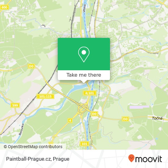 Карта Paintball-Prague.cz