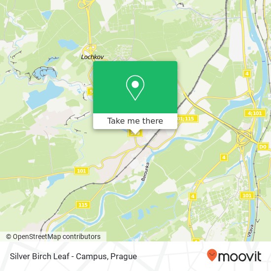 Silver Birch Leaf - Campus map