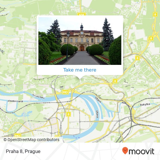 Praha 8 map