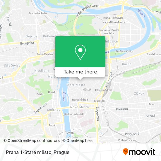 Praha 1-Staré město map