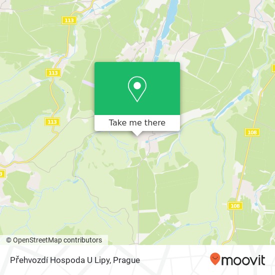 Přehvozdí Hospoda U Lipy map