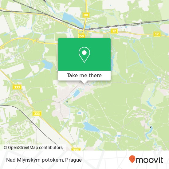 Карта Nad Mlýnským potokem