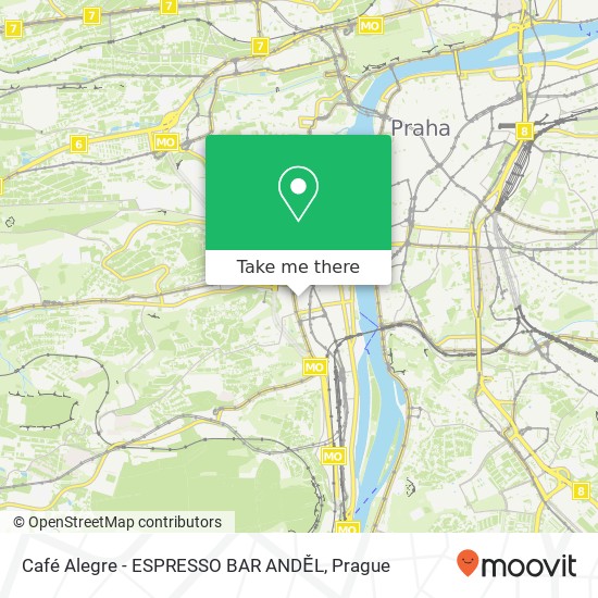 Café Alegre - ESPRESSO BAR ANDĚL map