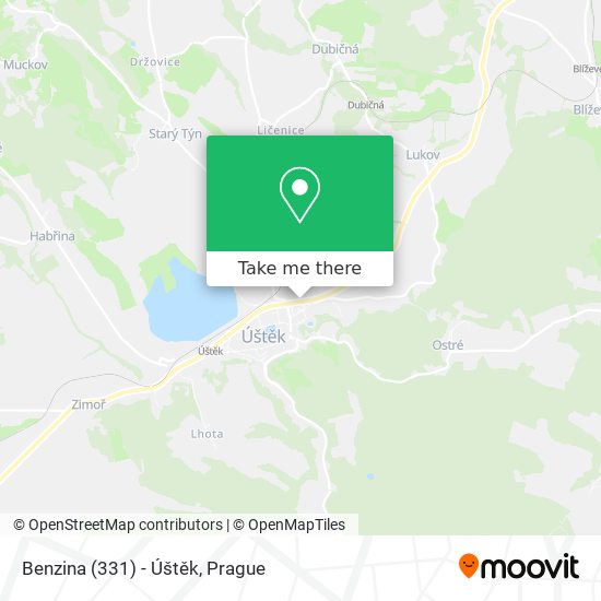 Benzina (331) - Úštěk map