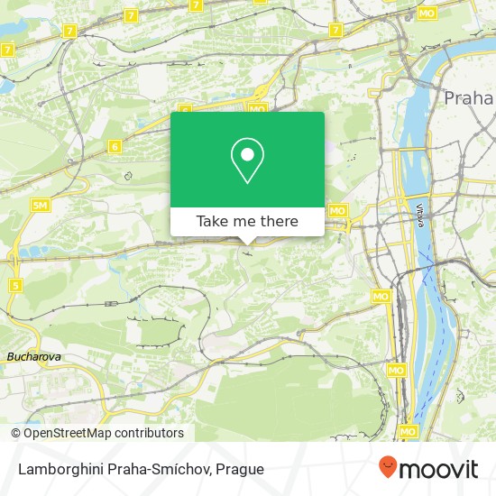 Lamborghini Praha-Smíchov map