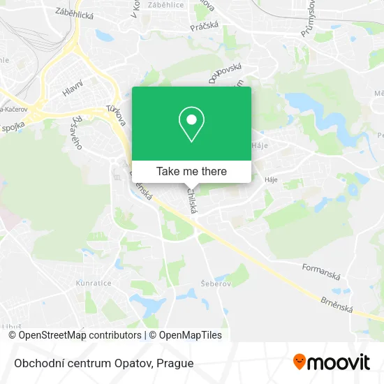 Карта Obchodní centrum Opatov
