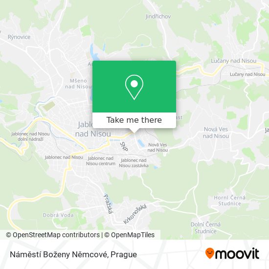 Náměstí Boženy Němcové map