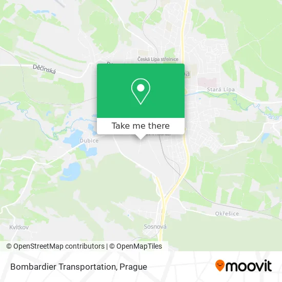 Карта Bombardier Transportation