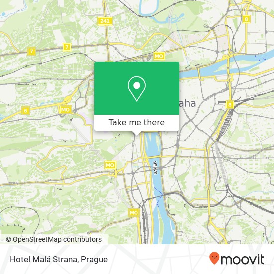 Hotel Malá Strana map