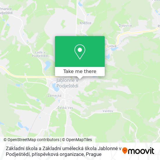 Základní škola a Základní umělecká škola Jablonné v Podještědí, příspěvková organizace map