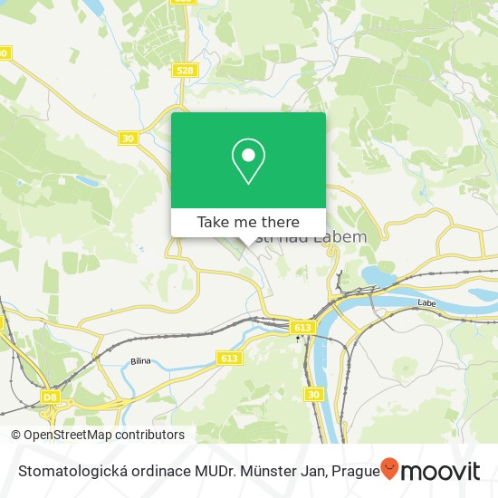 Карта Stomatologická ordinace MUDr. Münster Jan