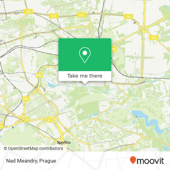 Nad Meandry map
