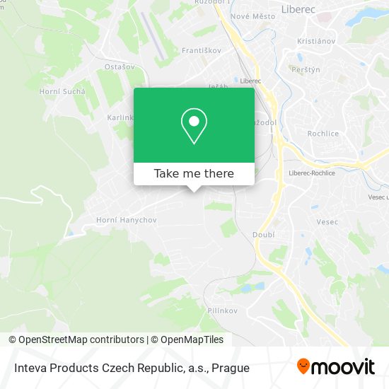 Inteva Products Czech Republic, a.s. map