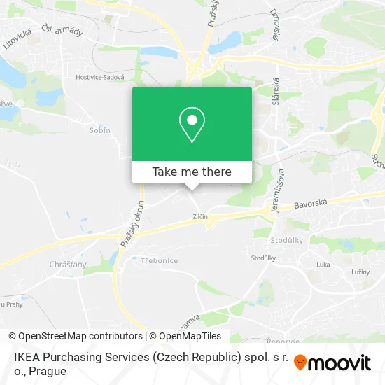 Карта IKEA Purchasing Services (Czech Republic) spol. s r. o.