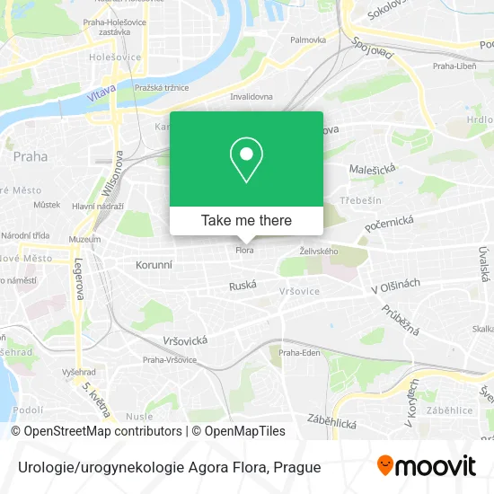 Карта Urologie / urogynekologie Agora Flora