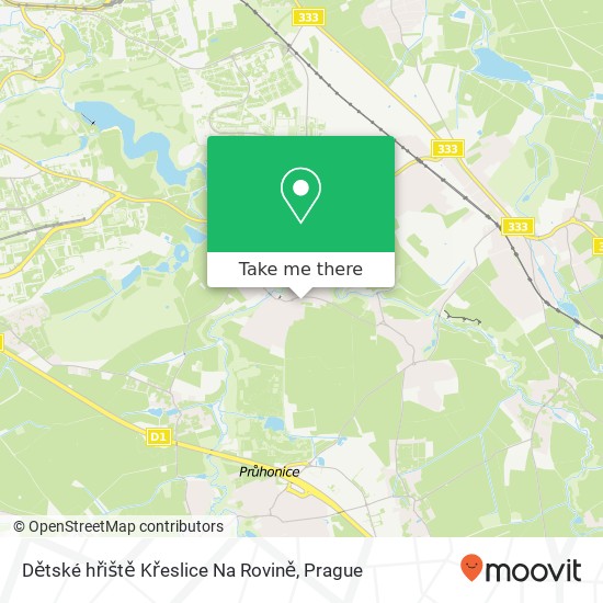 Dětské hřiště Křeslice Na Rovině map