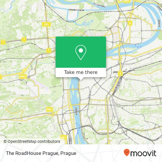 The RoadHouse Prague map