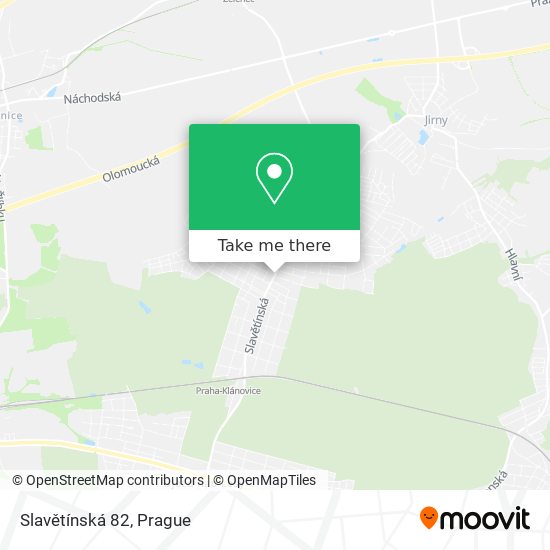 Slavětínská 82 map
