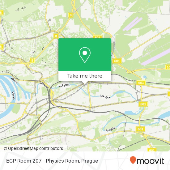 ECP Room 207 - Physics Room map