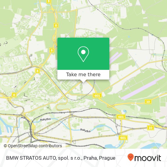 BMW STRATOS AUTO, spol. s r.o., Praha map