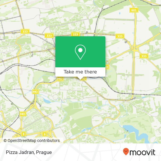 Pizza Jadran map