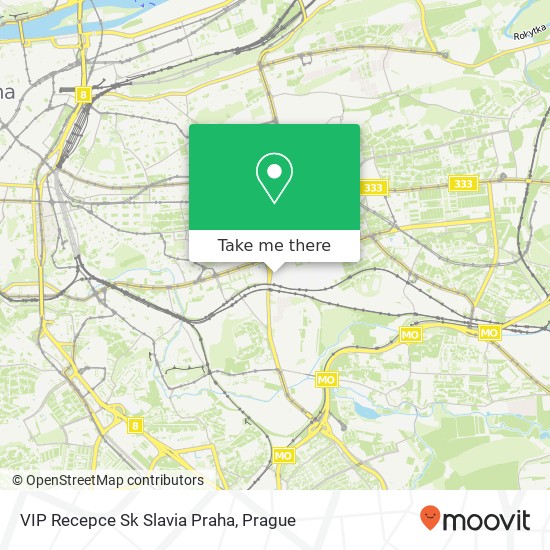 VIP Recepce Sk Slavia Praha map