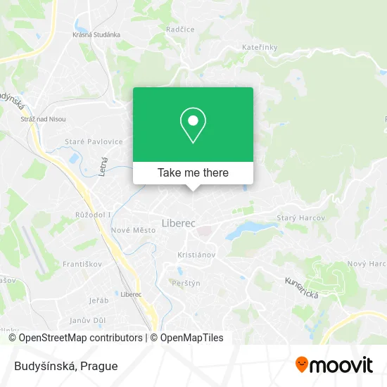 Карта Budyšínská