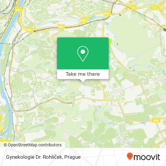 Gynekologie Dr. Rohlíček map