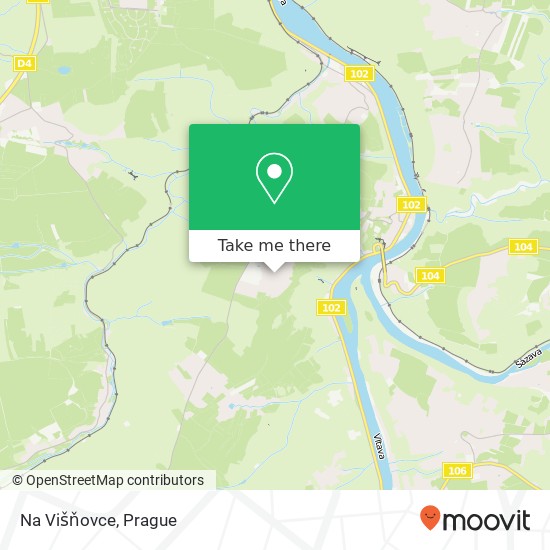 Na Višňovce map