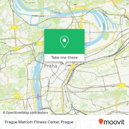 Карта Prague Marriott Fitness Center