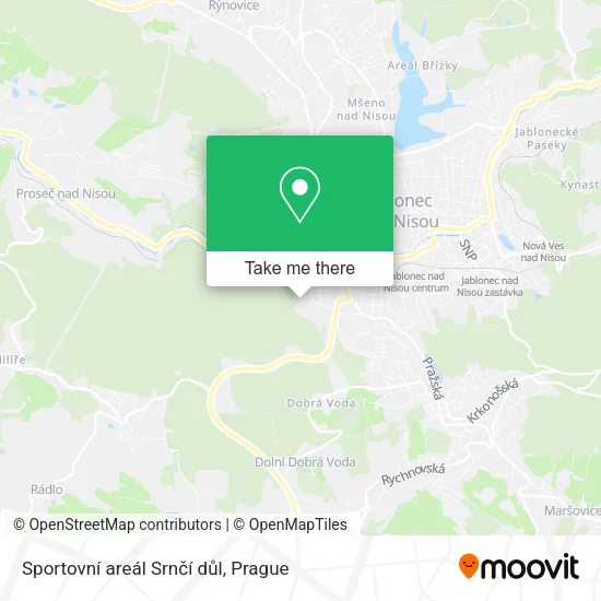 Карта Sportovní areál Srnčí důl