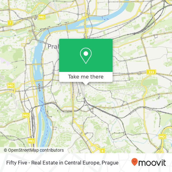 Fifty Five - Real Estate in Central Europe map