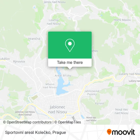 Карта Sportovní areál Kolečko