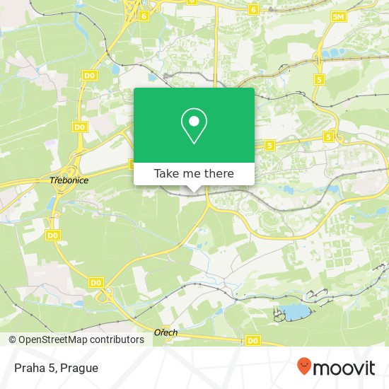 Praha 5 map