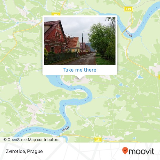 Zvírotice map