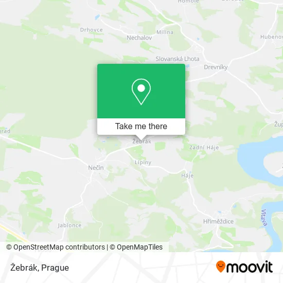 Карта Žebrák
