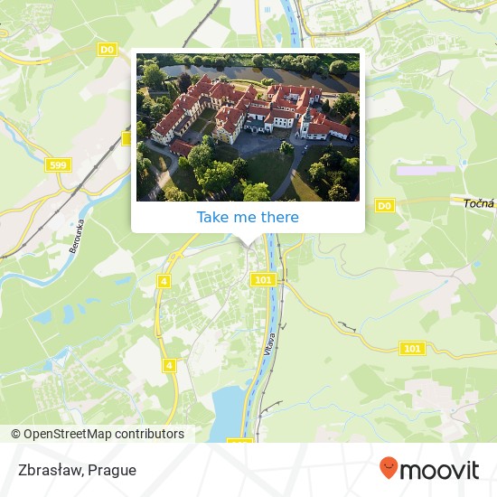 Zbrasław map