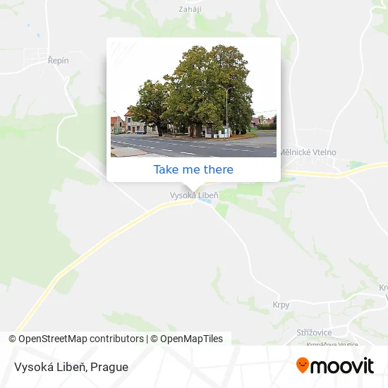 Карта Vysoká Libeň