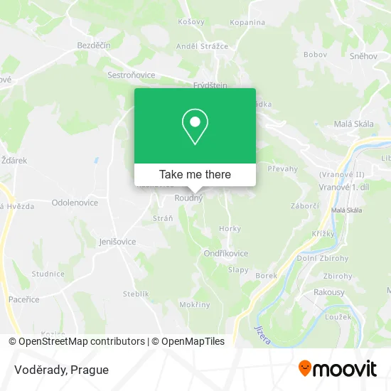 Карта Voděrady