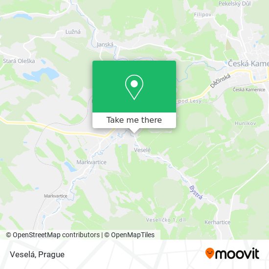 Veselá map