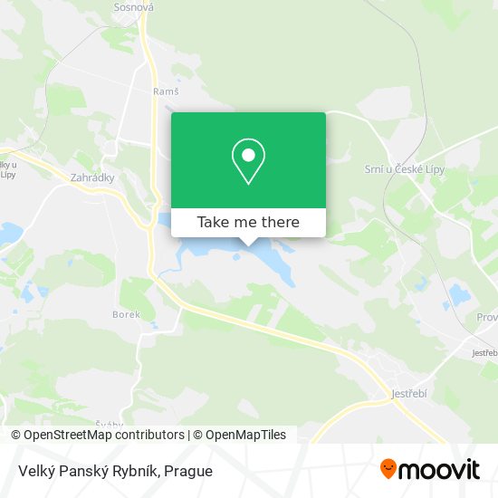 Velký Panský Rybník map