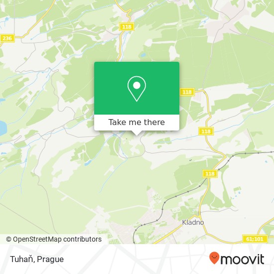 Tuhaň map