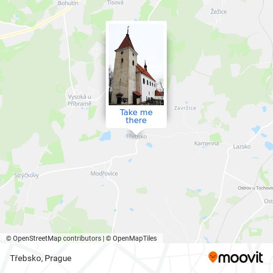 Třebsko map