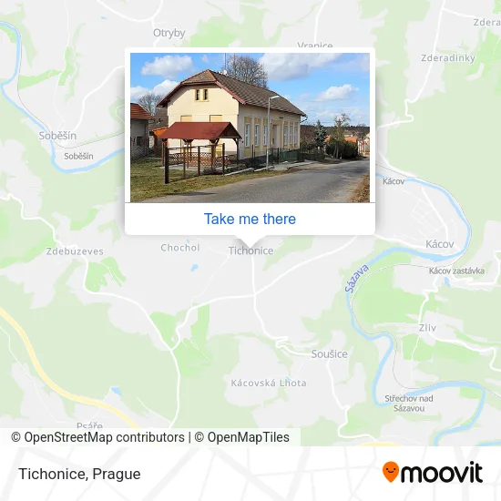 Карта Tichonice