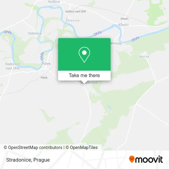 Карта Stradonice