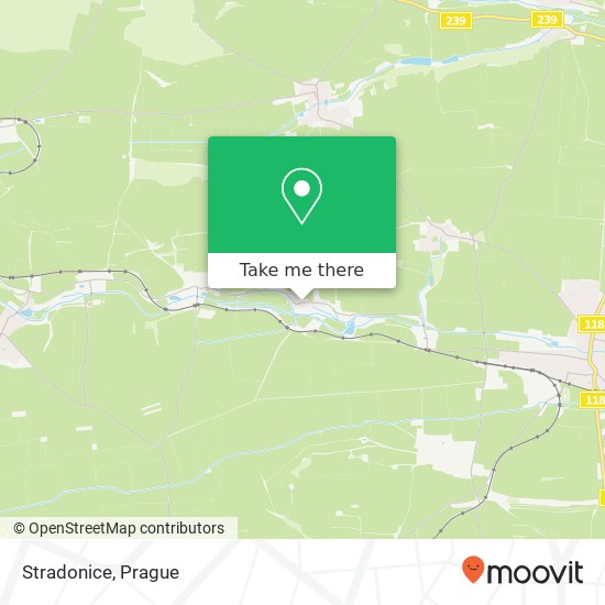 Stradonice map