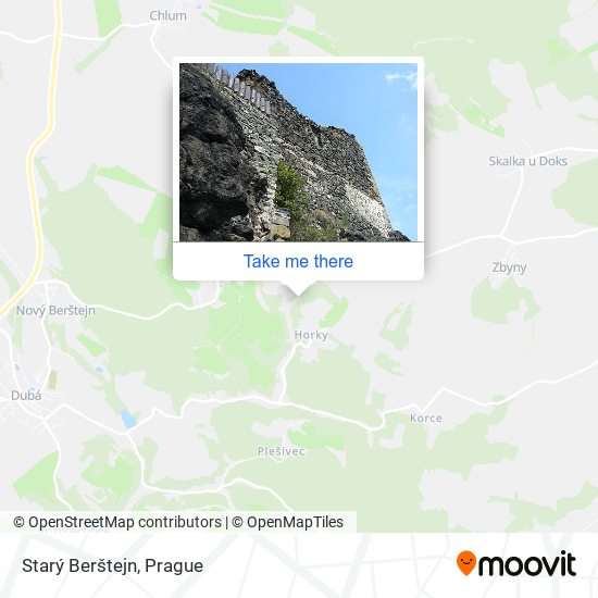Starý Berštejn map