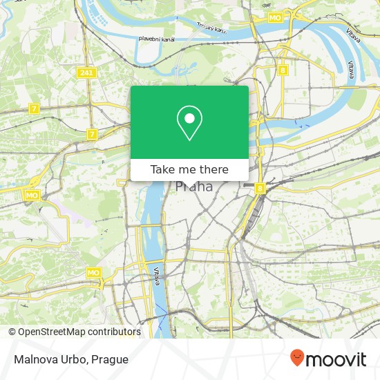 Malnova Urbo map