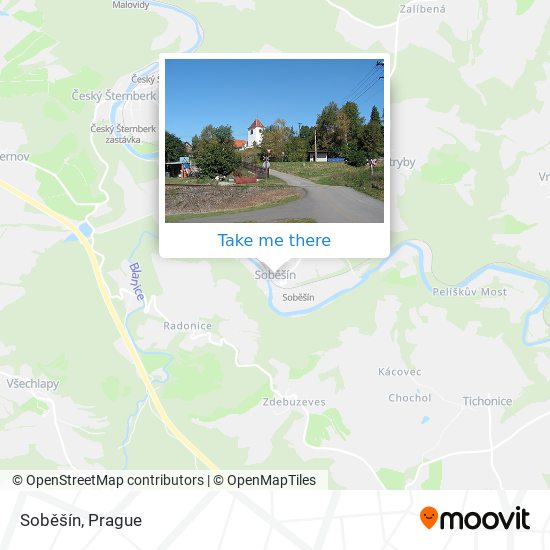 Soběšín map