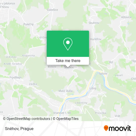 Карта Sněhov